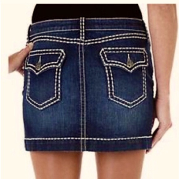 Rock 47 Denim Mini Skirt by Wrangler - Picture 1 of 7